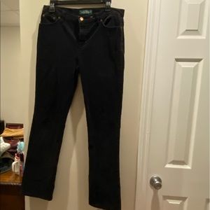 COPY - Lauren Ralph Lauren Micro Corduroy Black Pants
